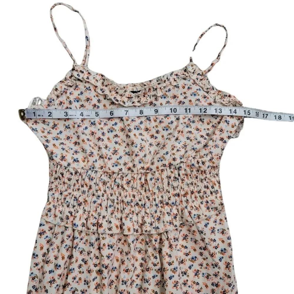 NWOT Angie Nordstrom Floral Ruched Midi Cottagecore Dress - Picture 8 of 10